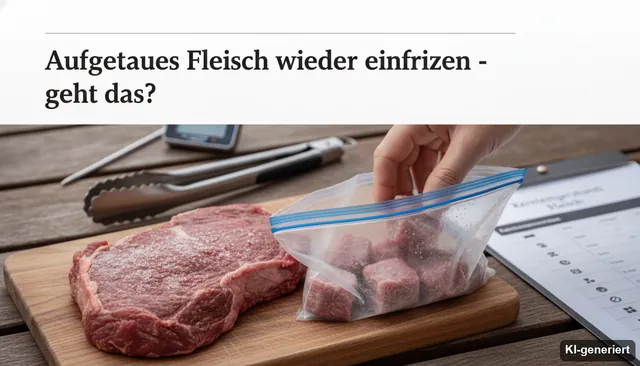 Aufgetautes Fleisch wieder einfrieren - geht das?
