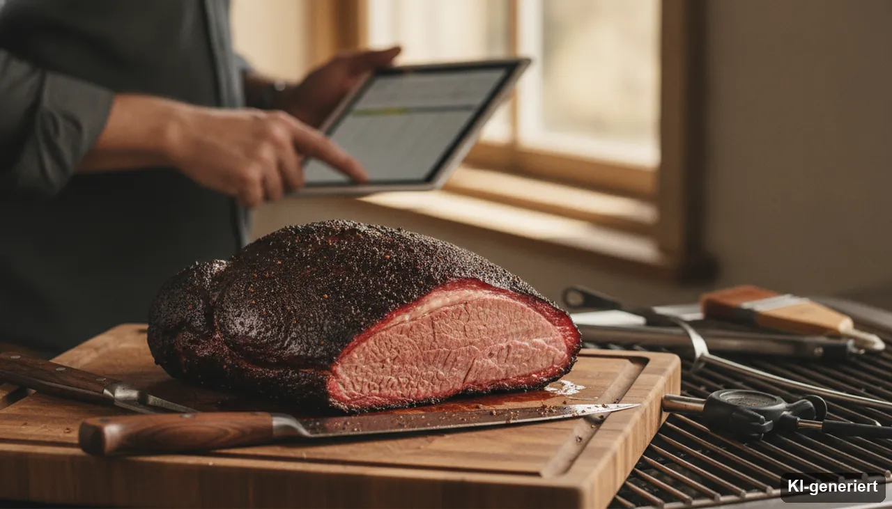 Beef Brisket Kerntemperatur: Tabelle und alle wichtigen Infos (KI-generiertes Bild)