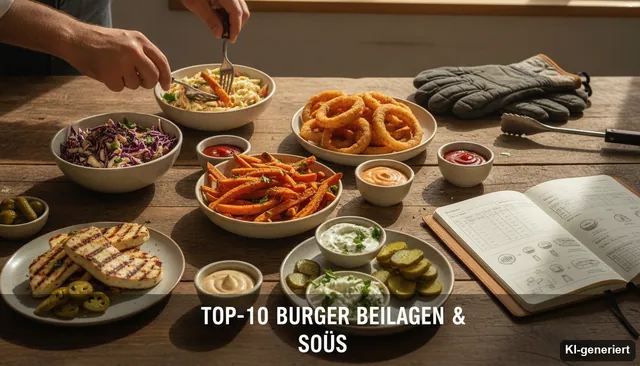 Top-10 Burger Beilagen & Soßen - Was dazu essen?