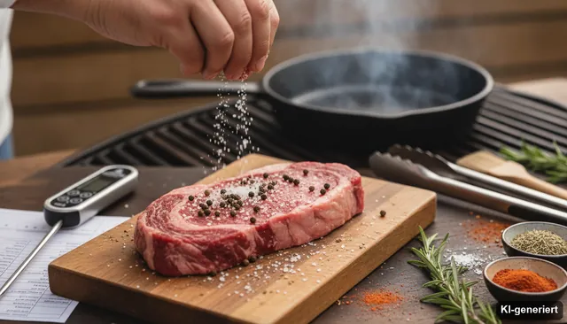 Entrecôte würzen - so geht's