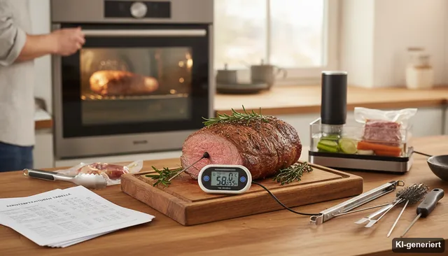 Garen bei Niedertemperatur - Einflussfaktoren auf Garzeit und Kerntemperatur