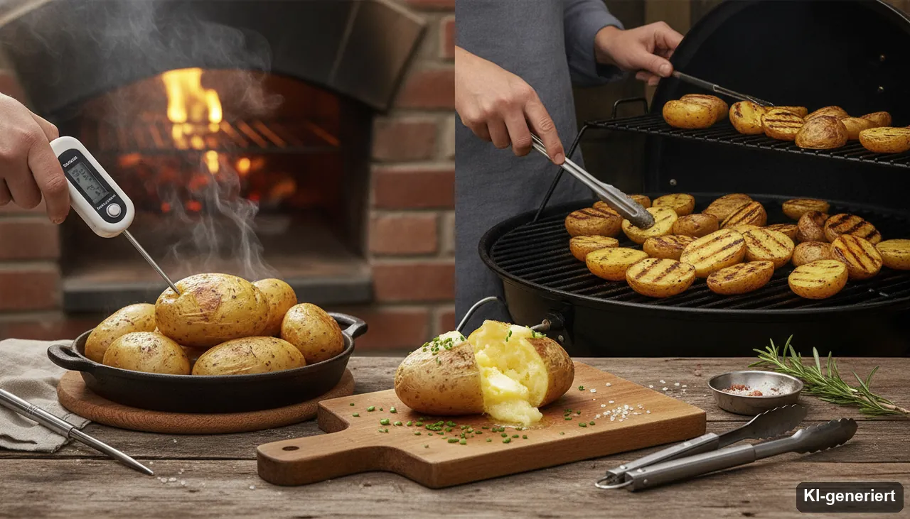 Kartoffel Kerntemperatur für Ofen und Grill (KI-generiertes Bild)