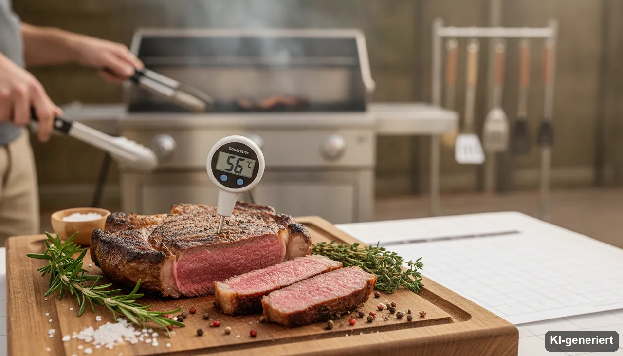 Entrecôte Kerntemperatur (Rib-Eye-Steak) (KI-generiertes Bild)