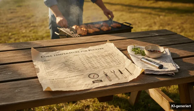 Kerntemperatur für Geflügel - Tabelle & Übersicht für Geflügelfleisch