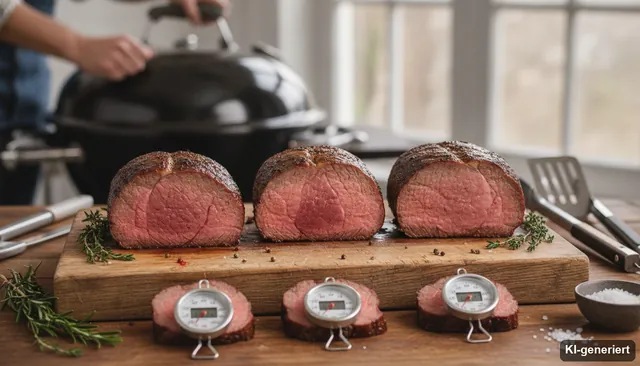 Roastbeef Kerntemperatur - Rare, Medium & Well Done