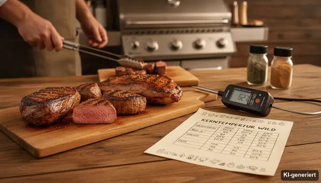 Kerntemperatur Wild - Tabelle & Übersicht für Wildfleisch