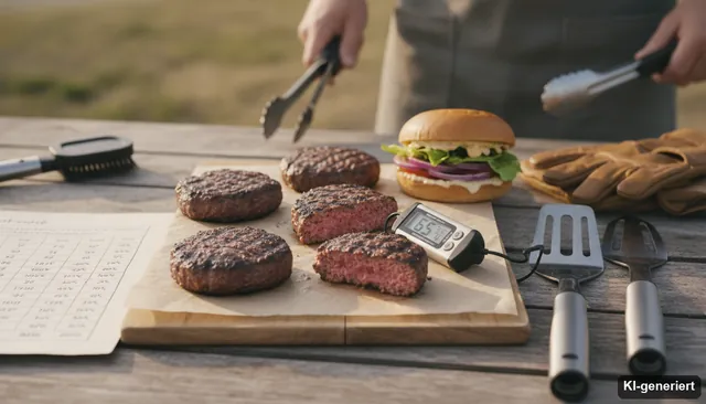 Optimale Burger Kerntemperatur: Pefekte Burger-Patties