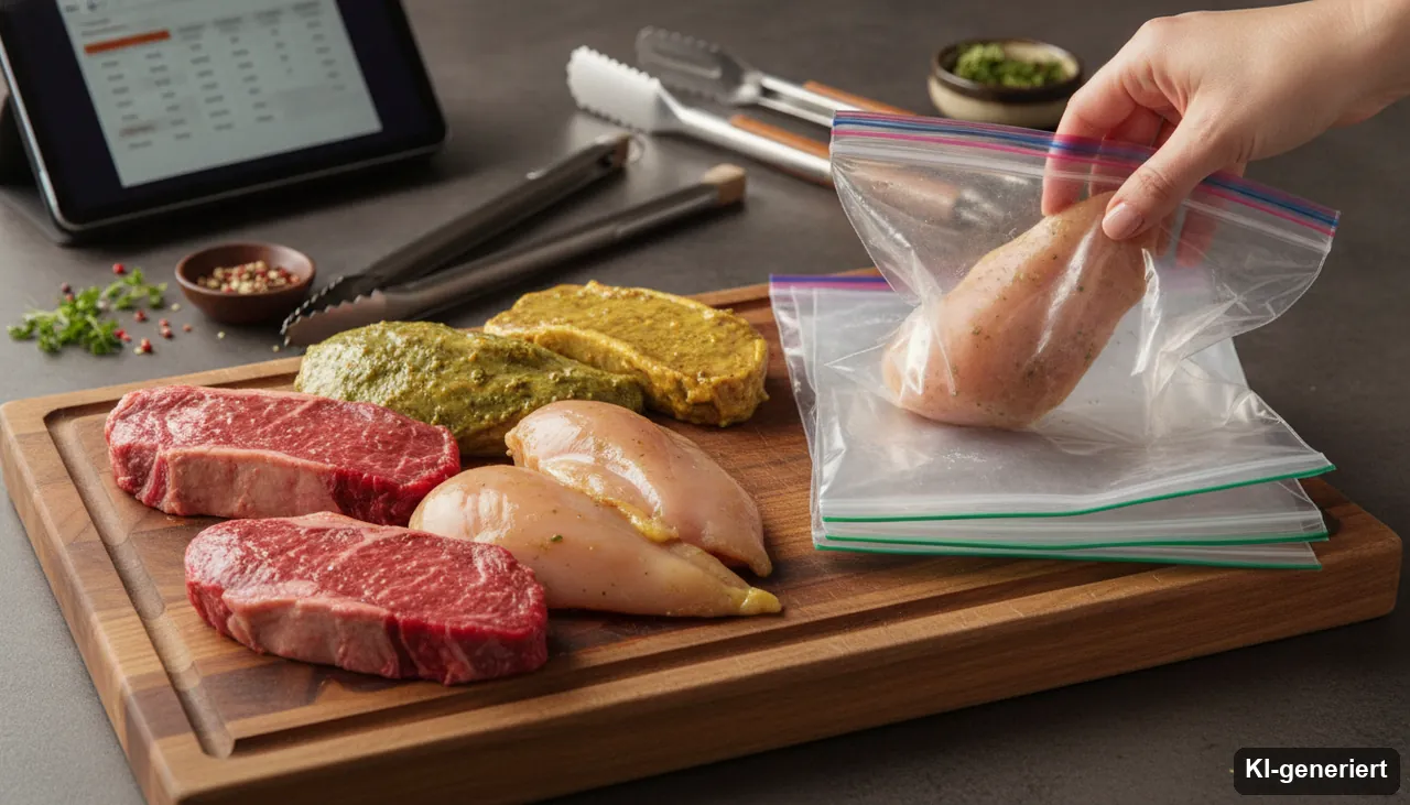 Mariniertes Fleisch einfrieren, ja oder nein? (KI-generiertes Bild)